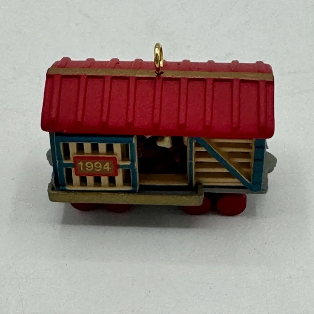 Hallmark 1994 Miniature NOEL R.R. Series Stock Car Ornament